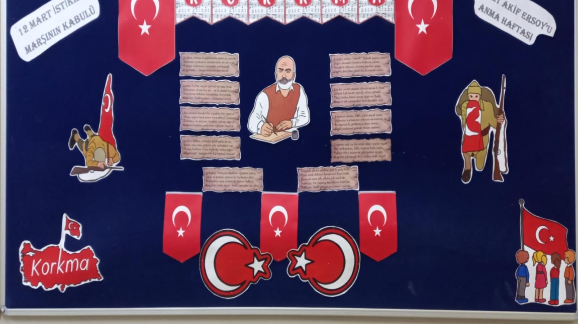 12 Mart İstiklal Marşımızın Kabulü ve Mehmet Akif Ersoy'u Anma Haftası Anısına Panomuz ve Okul Sergimiz Yayında